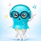 Dancing Jellyfish LED Musical Toy – Bump & Go