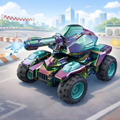 Remote Control Colorful Water Balls Toy Tank Car