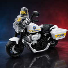 Police Patrol Friction Die-Cast Bike Toy