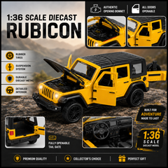 Rubicon Style Jeep Die-Cast Car