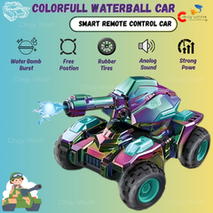 Remote Control Colorful Water Balls Toy Tank Car