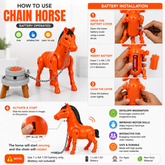 Moving Chain Horse Toy