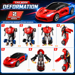 2-in-1 Deformation Robot Car Toy for Kids
