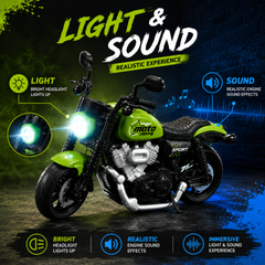 Moto Motorcycle Die-Cast Bike Pull-Back Action