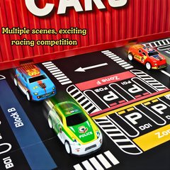 48 PCS Die Cast Cars Set with Storage Case