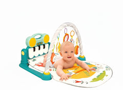 Chigy Wooh Baby Play Gym Mat Kick and Play Baby Activity Gym with Music and Lights, Piano Play Mat for Babies Ideal Gift for Toddlers