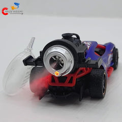 Chigy Wooh Spray Racing Stunt Car Push & Go Rubber Tires Mist Smoke Car Toy for Kids Best Gift for Boys & Girls