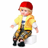 Chigy Wooh Musical Soft Boy Doll with Sound Poem Boy Stuffed Soft Plush Toys for Boys & Girls Best Gifts for 3+ year Old Kids