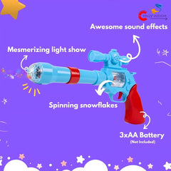 Chigy Wooh 3D Projection Strike Toy Gun with Vibrant Light & Sound Effects Toy for Kids