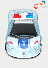 Police Car with Lights, Friction Powered Push & Go Powered, Music and Siren Sound Car Toy for Kids Toy Vehicle Playsets