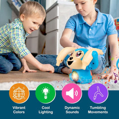 Chigy Wooh Rolling Banana Monkey Toys with Voice/Touch Sensor On Dancing Monkey Dancing Toy for Kids Rolling Electric Monkey for Children Doll Tumble Monkey Toy with Sound&Light Effects - Multi Color