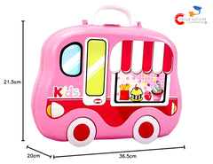 Chigy Wooh Kitchen Set Portable Cooking Kitchen Play Set Pretend Play Food Party Role Toy for Boys Girls – Pink