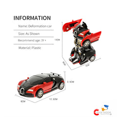 Chigy Wooh Robot Car 2 In 1 Automatically Converting Car to Robot, Robot to Car with Light & Sound Indoor and Outdoor Toy for Kids Best Birthday Gift for Boys & Girls