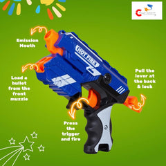 Blaze Storm Hot Fire Soft Bullet Gun Toy