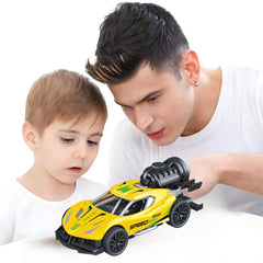 Chigy Wooh Spray Racing Stunt Car Push & Go Rubber Tires Mist Smoke Car Toy for Kids Best Gift for Boys & Girls