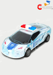Police Car with Lights, Friction Powered Push & Go Powered, Music and Siren Sound Car Toy for Kids Toy Vehicle Playsets