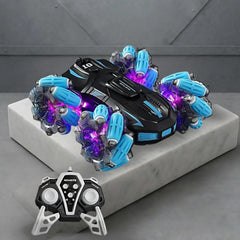 Chigy Wooh Remote Control Stunt Spray High Speed Car Toy with Mist Spray Action 360° Rotating Dual Sided Off Road Vehicle for Kids & Adults