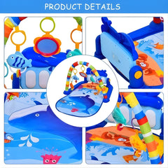 Baby Play Mat with Fitness Frame Piano Keyboards