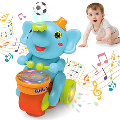 Musical Walking Elephant Drummer Toy