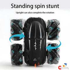 Chigy Wooh Remote Control Stunt Spray High Speed Car Toy with Mist Spray Action 360° Rotating Dual Sided Off Road Vehicle for Kids & Adults