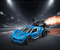 Chigy Wooh Spray Racing Stunt Car Push & Go Rubber Tires Mist Smoke Car Toy for Kids Best Gift for Boys & Girls