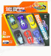 Color Changing Cars Toy Die cast Vehicle Collectible Model car for Kids (Multicolor, Pack of: 6)
