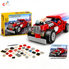 Chigy Wooh 20-in-1 Vintage Car Building Blocks Set