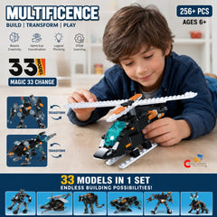 Chigy Wooh 33-in-1 Transform Robot Building Blocks Set