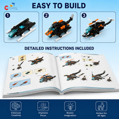 Chigy Wooh 33-in-1 Transform Robot Building Blocks Set
