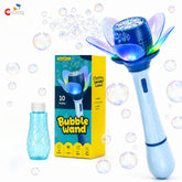 Chigy Wooh Bubble Wand Toy for Kids with LED Lights