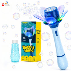 Chigy Wooh Bubble Wand Toy for Kids with LED Lights