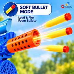 2-in-1 Bubble & Soft Foam Bullet Gun