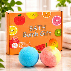 Colorful Fizzy Bath Bombs for Kids – Pack of 2