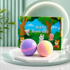 Colorful Fizzy Bath Bombs for Kids – Pack of 2