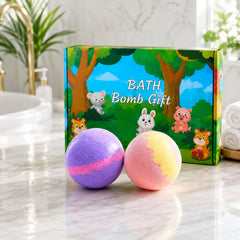 Colorful Fizzy Bath Bombs for Kids – Pack of 2