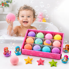 Chigy Wooh Kids Bath Bombs with Surprise Toys