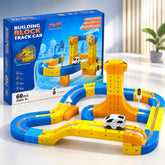 60 PCS DIY Building Block Track Car Set
