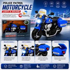Police Patrol Motorcycle Toy