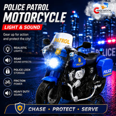 Police Patrol Motorcycle Toy