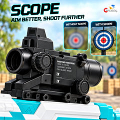 Realistic Storm Shooting Soft Bullet Gun Toy with Scope