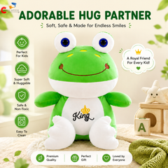 King Frog Plush Soft Toy