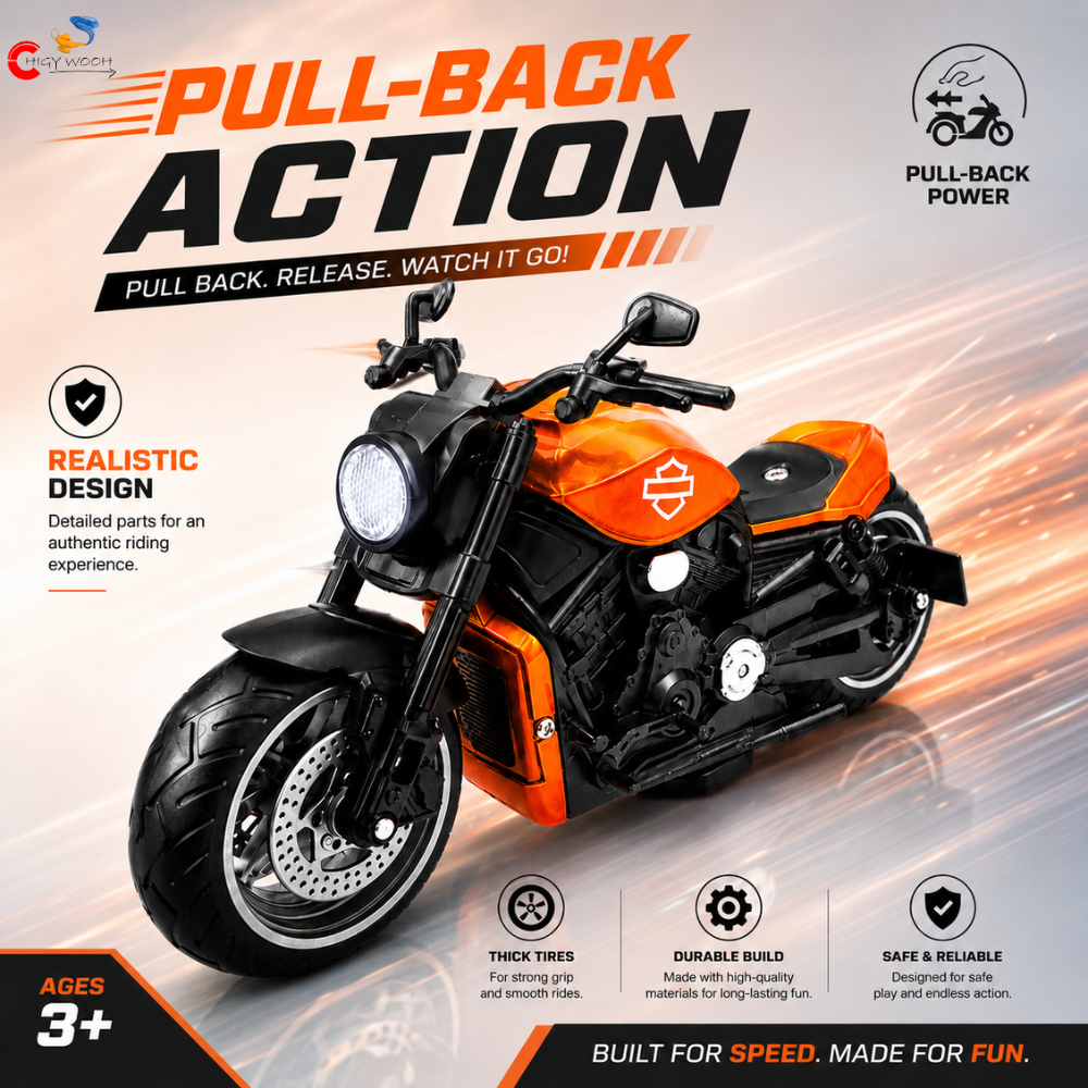 Mini Cruiser Pull Back Toy Bike