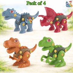 Diy Dinosaur Toy Figure (Pack of 4)