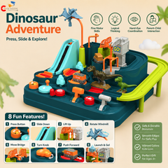 Dinosaur Adventure Track Set Toy for Kids