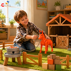 Moving Chain Horse Toy