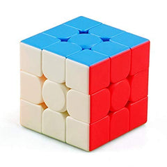 3X3 Stickerless Speedcube Puzzle for Kids & Adults