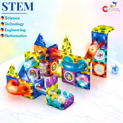 75 Pcs STEM Light Magnetic Building Blocks