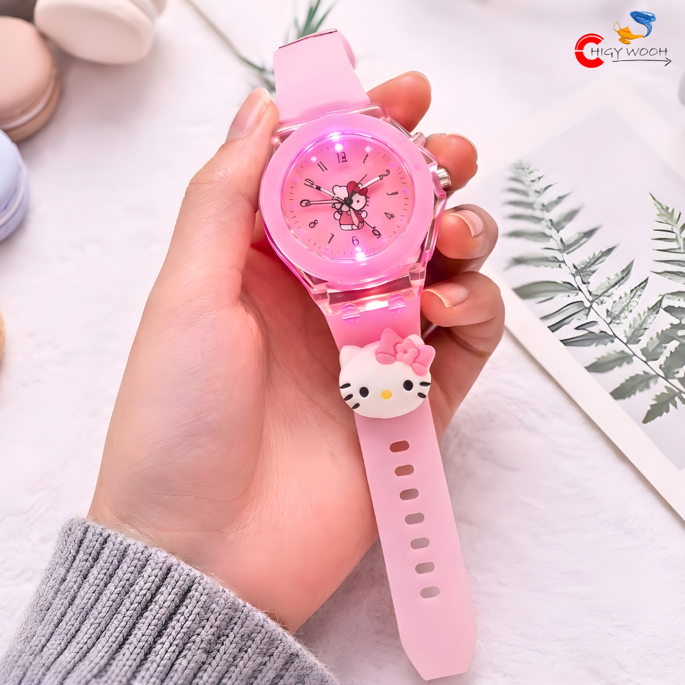 Pink Kitty Watch for Kids
