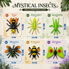 Mystical Insects Toy Set (Pack Of 6)
