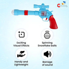Chigy Wooh 3D Projection Strike Toy Gun with Vibrant Light & Sound Effects Toy for Kids